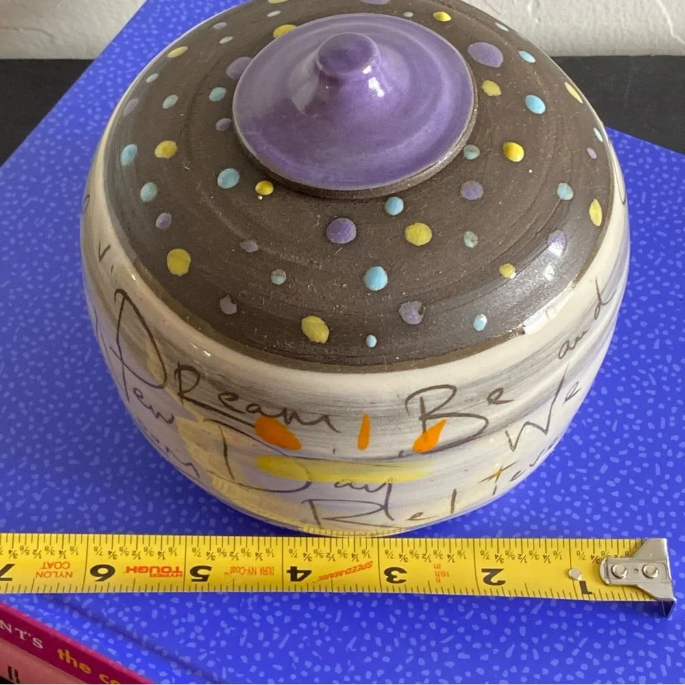 ZPots Handcrafted Ceramic Jar w/Lid The Dream Jar Artist made z pots